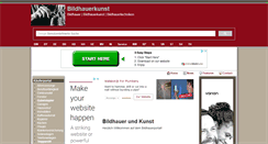 Desktop Screenshot of bildhauerkunst.org